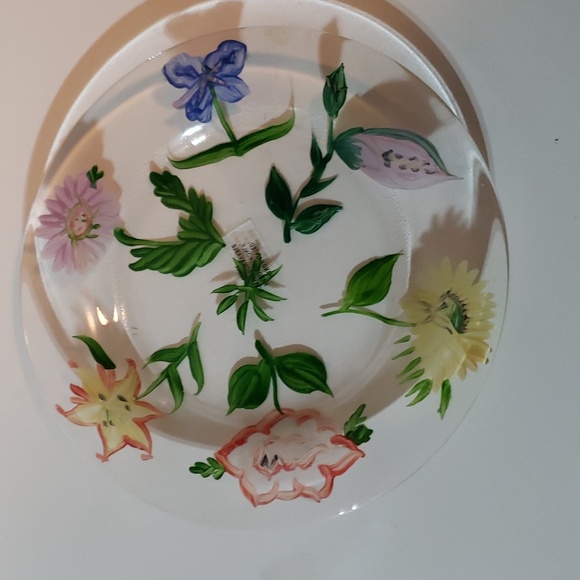 Cake stand with 4 plates hand painted - Picture 5 of 5